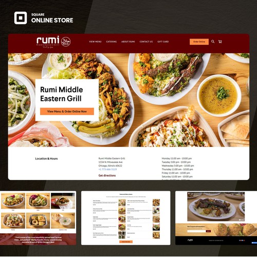 Rumi Grill Square online ordering site