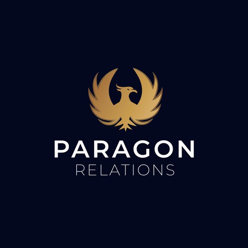 Paragon Relations Elegant Luxury Logo Design