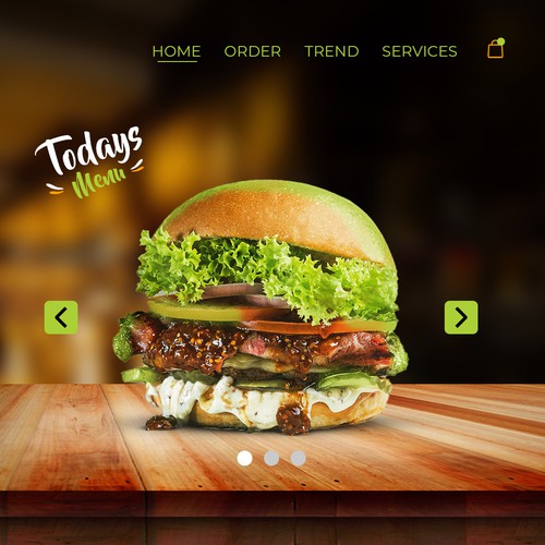 Web Design for Burger shop