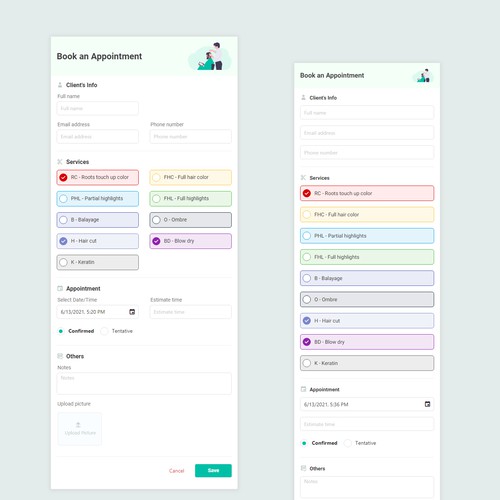  Appointment Form Design