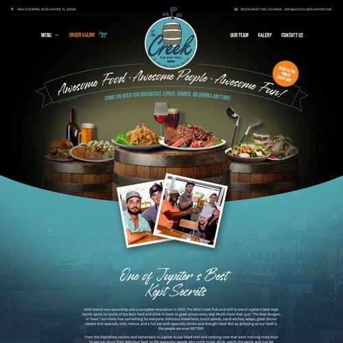 Website Design for Restaurant 