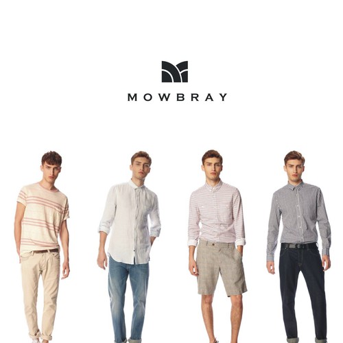 Create a brand logo for MOWBRAY casual wear products