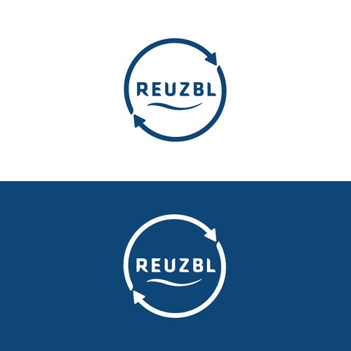 Reuzbl logo for recycle water packaging