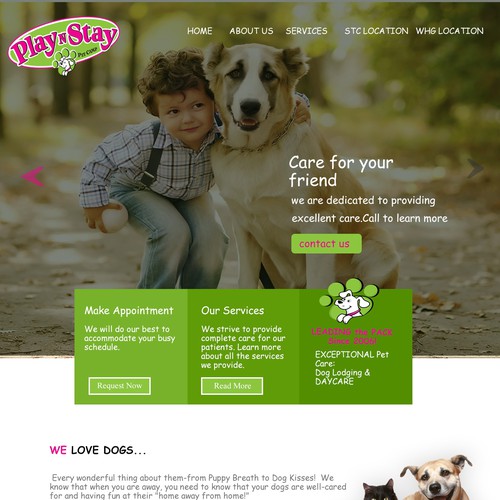  Dog Daycare Website Contest