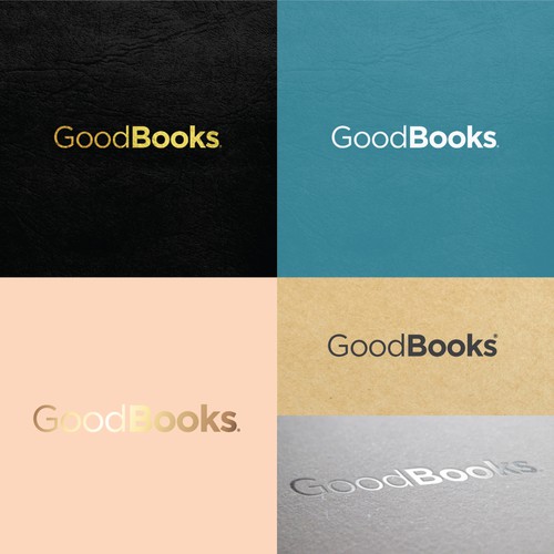 Simple and clean logo for GoodBooks.