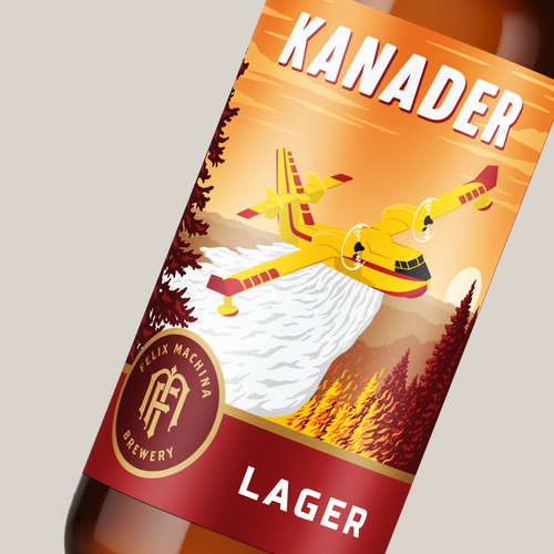 Kanader beer label