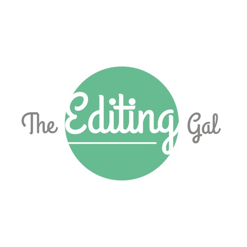 Concept logo for The Editing Gal