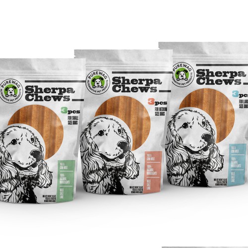 Chews for Dogs packaging