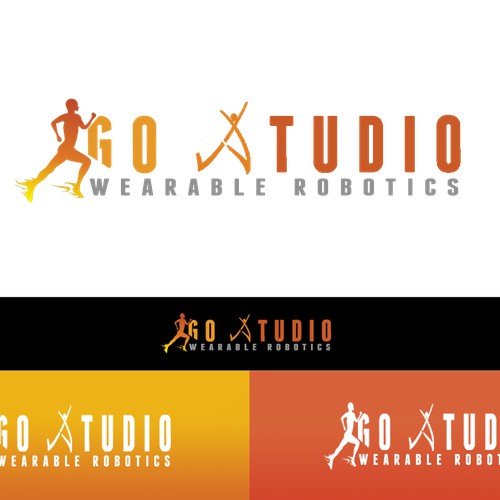 Create a cool, wearable robotics logo that helps people GO!