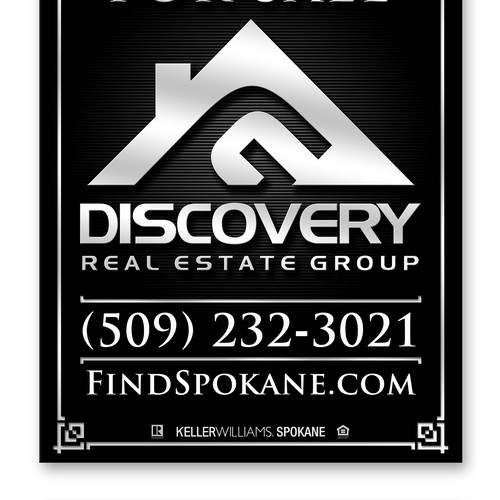 Create an elegant real estate sign that you will remember every time someone mention real estate