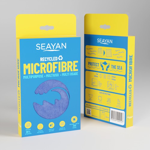 Package design new eco-sustainable cleaning brand