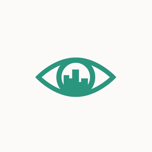 Eye real estate logo
