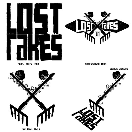Rock band logo for Lost Rakes