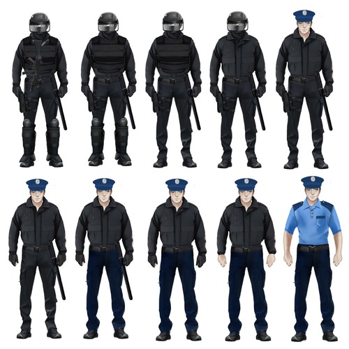 (unfinished) Series of police equipment