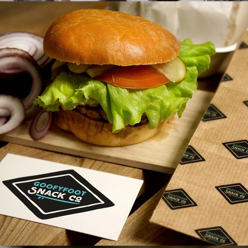 surf-inspired snack logo