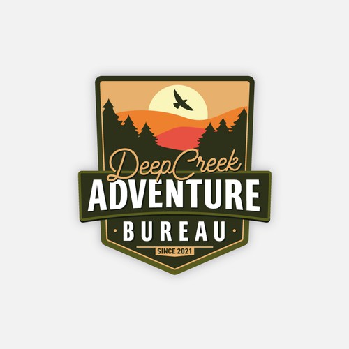 Deep Creek Adventure Bureau Logo Design