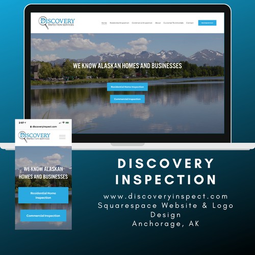 Web Design and Logo Design for Home Inspector and Commercial Inspector