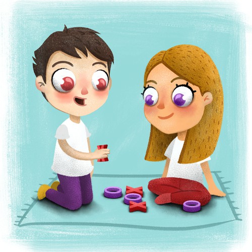 Illustration for the book "Right Now, I'm Fine"