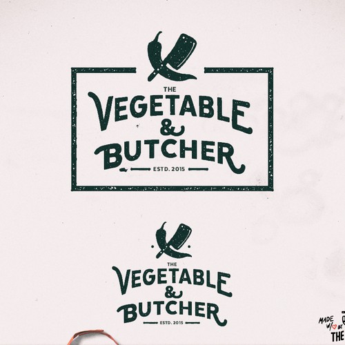 2nd Logo for 'The Vegetable and the Butcher'