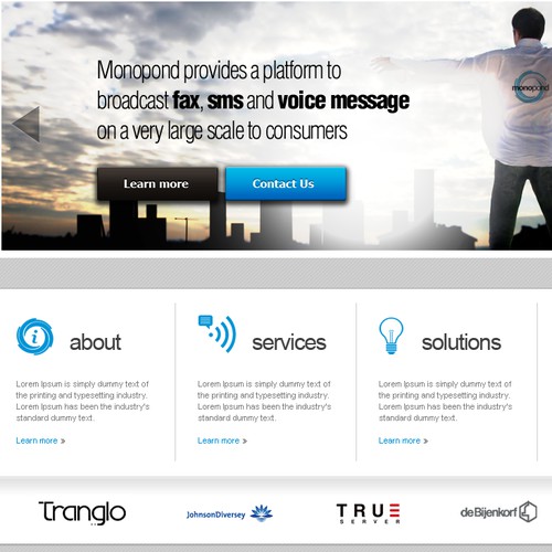 International Telecom Service provider needs a new website