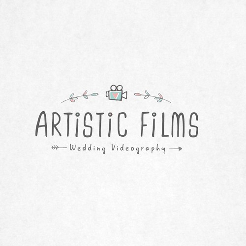 Create a unique and refreshing look for a wedding video company.