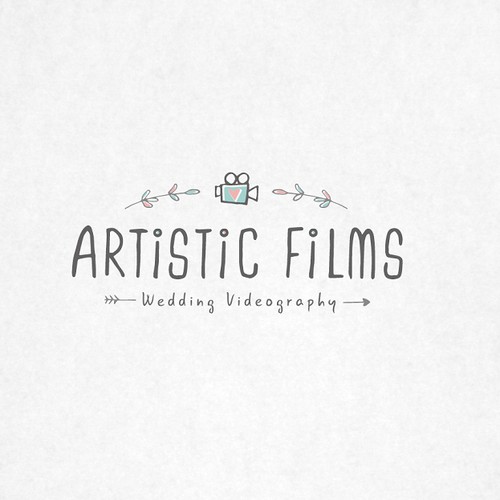 Create a unique and refreshing look for a wedding video company.