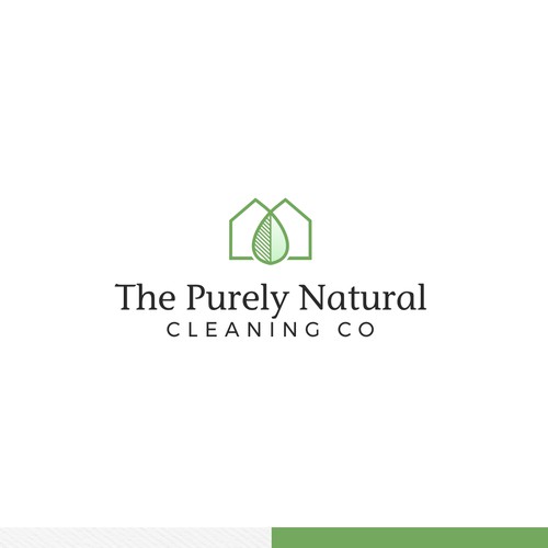 Simple logo concept for cleaning company