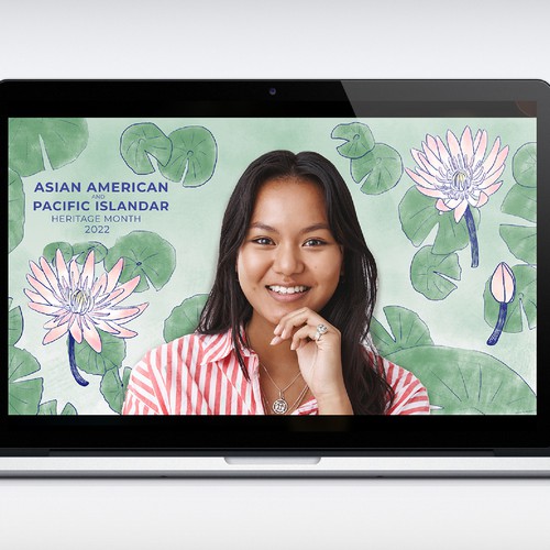 Zoom background celebrating Asian culture