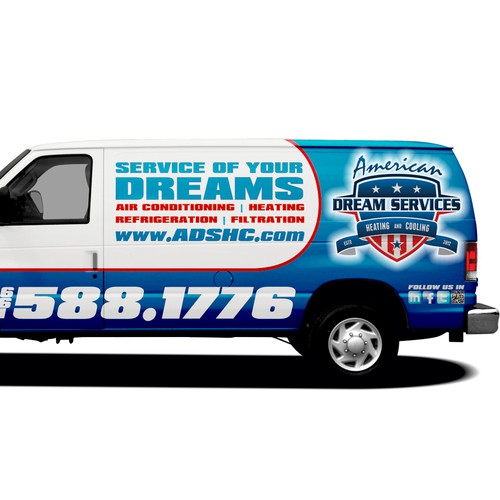 Vehicle Signage (wrap) for American Dream Services