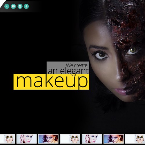 Website for A Certified Makeup Artist