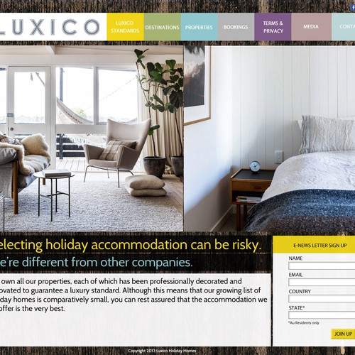 Luxico needs a new website design