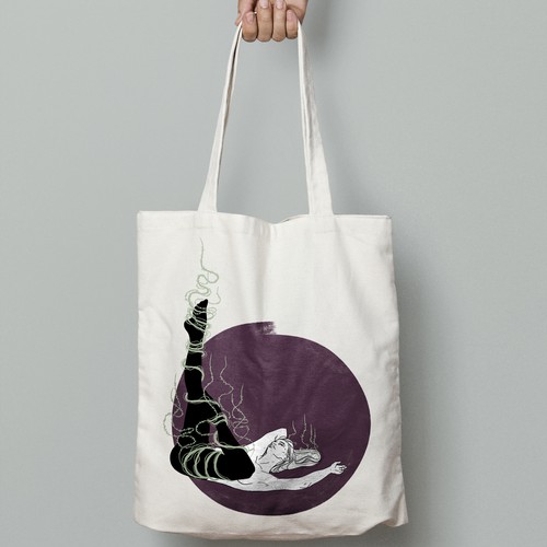 Catchy tote-bag design