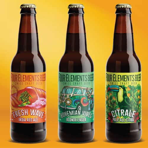four elements beer label