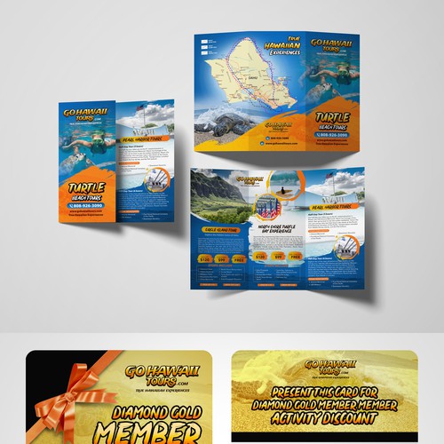 GoHawaii Gold membership Card and flyer