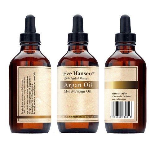 Create an Elegant Label for a Premium Hair & Skin Oil Bottles