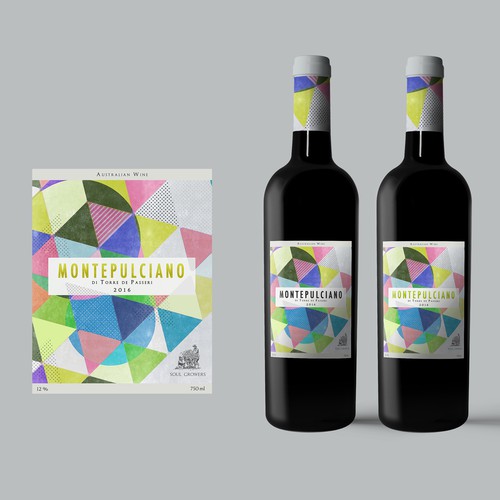 Fresh & funky wine label for 20-40s