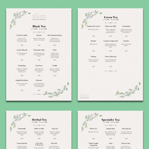 Flyer Concept for Tea & Tarts