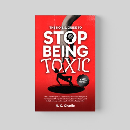 Stop Being Toxic Book Cover Design