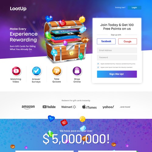 Landing page