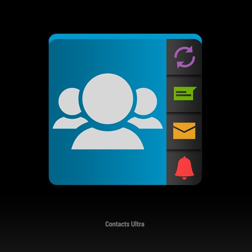 Create an Android app icon for a new type of contacts app!
