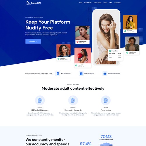 Nudity Detection Website Design