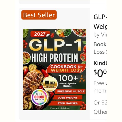GLP-1 High Protein Cookbook for Weight Loss