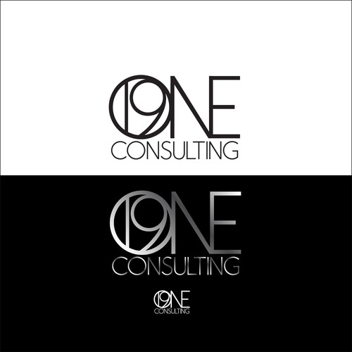 Thin Line Text with 19 O in One