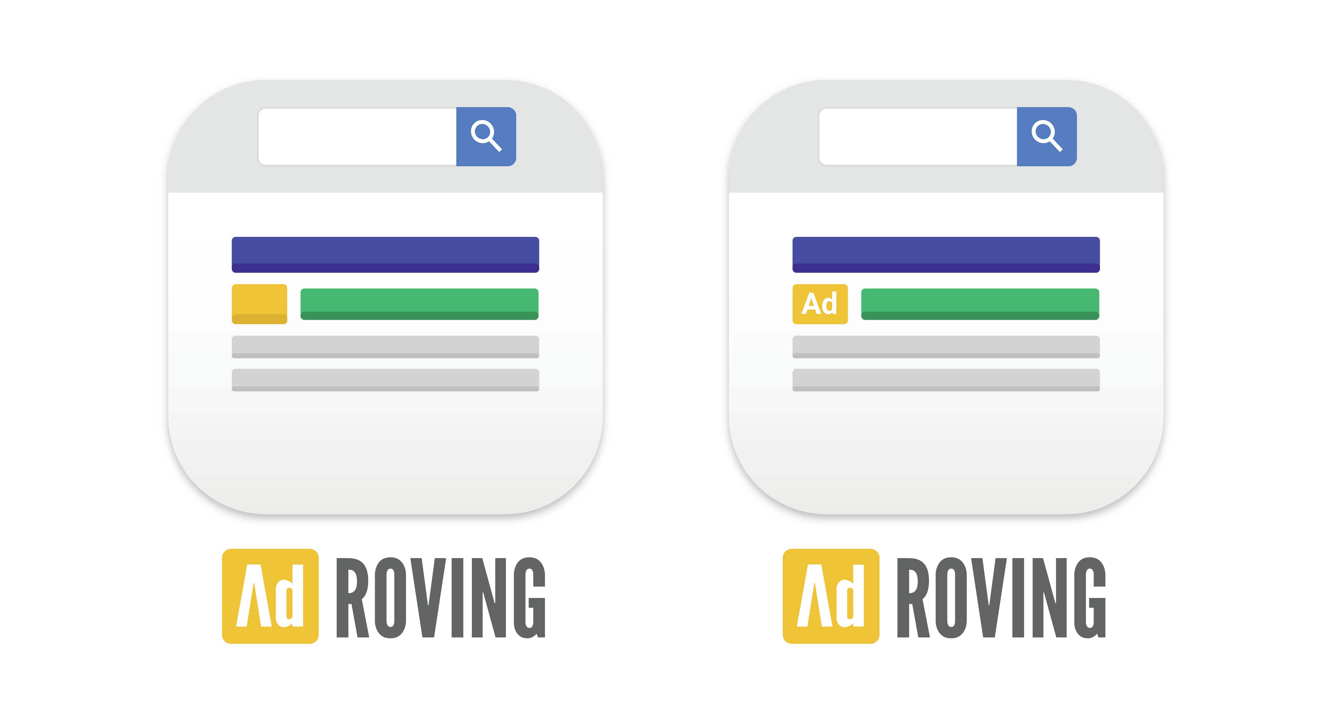 Ad Roving Mobile Ad Management App Icon Design