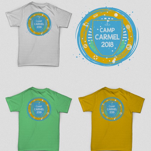 Camp Carmel 2018 Summercamp Back Design