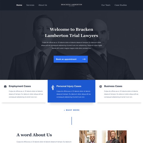 Website design for law firm