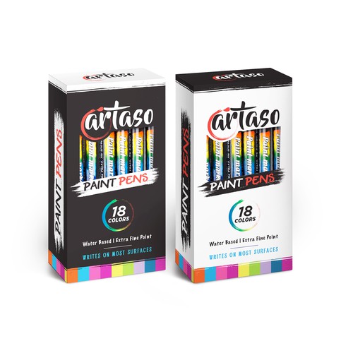 modern box design for Artaso Pint pens