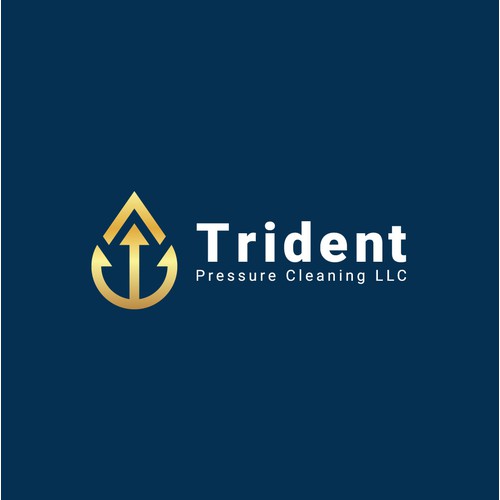 Geometric Trident logo