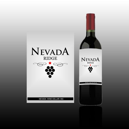 Nevada Ridge wine label