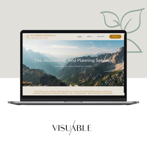 Custom Squarespace Website for Financial Strategist